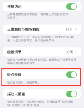 临沧苹果授权维修站分享iPhone轻点无法唤醒怎么办 