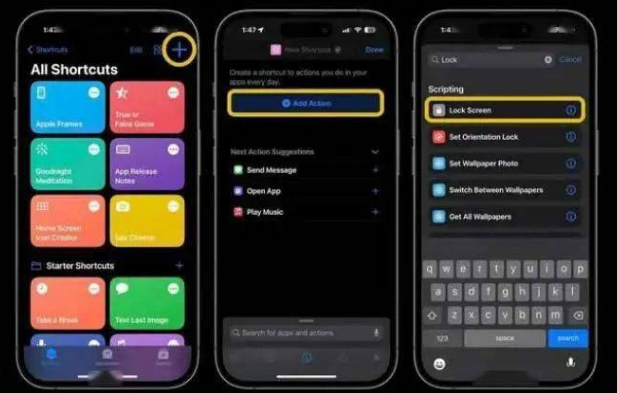 临沧苹果14锁屏维修店分享iPhone14升级iOS16.4后如何创建锁屏快捷方式 