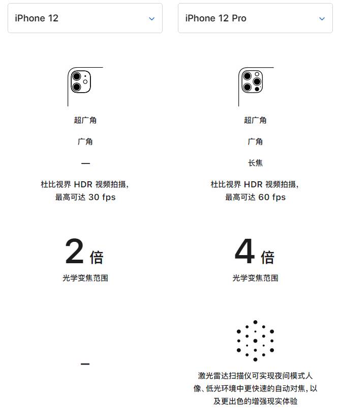 临沧苹果手机维修分享苹果 iPhone 12 与 iPhone 12 Pro 选哪款 